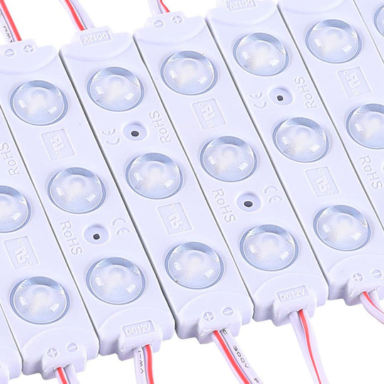 40-Pack, Red LED Modules for Illuminating Signs or Channel Letters, SMD 2835, 3LED/Mod, DC12V, 0.72W, IP65