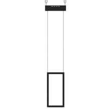 Load image into Gallery viewer, Dimmable LED Rectangle Pendant Chandelier Ceiling Light Fixture, 18W, 3000K, 900LM, For Living Room Dining Room Office Room