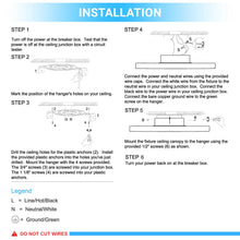 Load image into Gallery viewer, Bright White - Indoor Square Ceiling Lights - 45W - 3000K-6500K - 2250LM - Dimmable - Simple Close to Ceiling Fixtures - 2- Square Shape