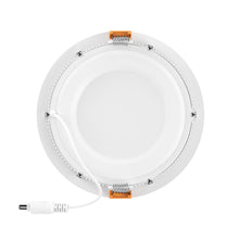 Load image into Gallery viewer, 4-Inch LED Recessed Downlight with Junction Box, 9W, 650lm, Damp Location, Dimmable, Ultra-Thin Ceiling Panel Down Light