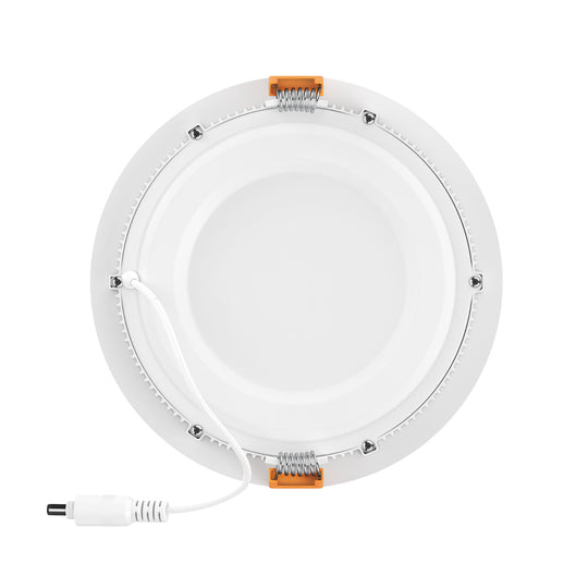 4-Inch LED Recessed Downlight with Junction Box, 9W, 650lm, Damp Location, Dimmable, Ultra-Thin Ceiling Panel Down Light
