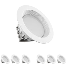 Load image into Gallery viewer, 8-inch LED Dimmable Downlight, 30W, w/ Junction Box, Recessed Ceiling Light Fixture, Commercial Downlights