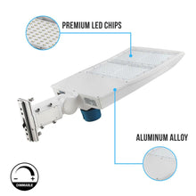 Load image into Gallery viewer, 300W LED Pole Light With Photocell, 5700K, Universal Mount, White, AC100-277V, Outdoor Area Lighting - Parking Lot Lights