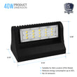 Load image into Gallery viewer, Outdoor Rotatable LED Wall Pack Light 40W 5700K 5400 Lumens, UL, DLC Listed, Bronze Finish, Waterproof Wall Light