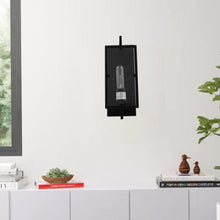 Load image into Gallery viewer, Matte Black Wall Sconce Light, UL Listed for Damp Location, E26 Base, 3 Years Warranty