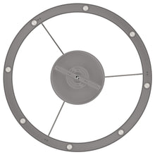 Load image into Gallery viewer, Modern Round Chandeliers with unique design Shade, 49W, 3000K, 2450LM, Dimmable, Pendant Mounting, CRI: 80+, Aluminum Body Finish