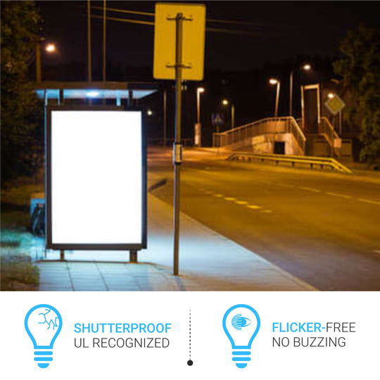 T8 LED Sign Tubes with R17 Base, Rotatable, 360 Degree Advertisement ...