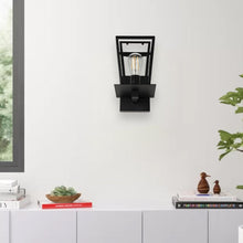 Load image into Gallery viewer, Matte Black Finish Wall Sconce Fixture, , E26 Socket Wall Lamp, 3 Years Warranty