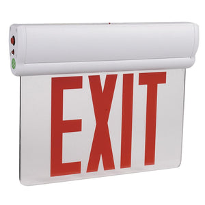 Emergency Light Edge Lit Exit Sign , 3W , Red UL Listed