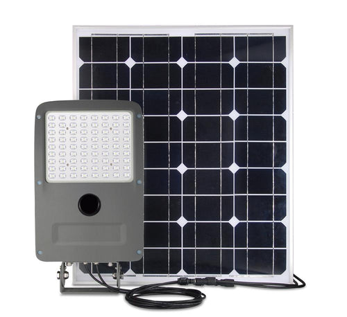 LED Solar Flood Light Set ; 15W w/ 40W Solar Panel ; 6000K - WENLIGHTING