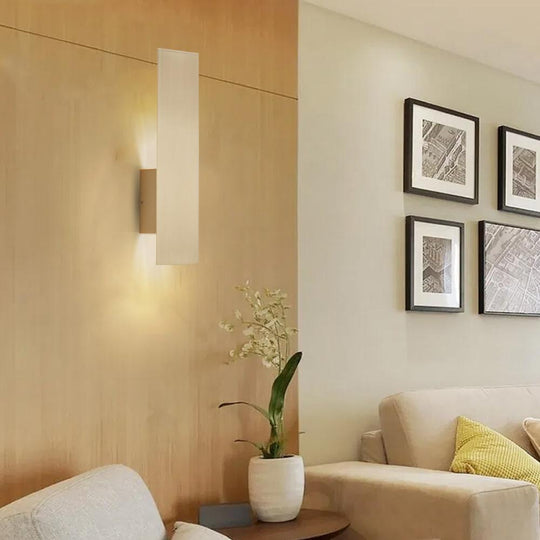 Modern Wall Sconce Fixture with Frosted Acrylic Diffuser