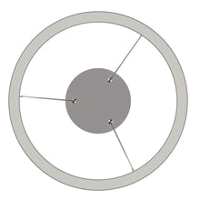 Load image into Gallery viewer, Modern Round Chandeliers with unique design Shade, 49W, 3000K, 2450LM, Dimmable, Pendant Mounting, CRI: 80+, Aluminum Body Finish