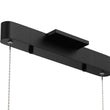 Load image into Gallery viewer, Integrated LED Linear Chandelier Light Fixture In Matte Black Body Finish - 9W - 3000K(warm white) - 450LM - Dimmable