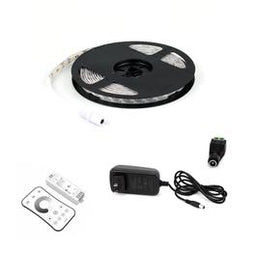 White LED Strip Light - 24V - IP20 - 879 Lumens/ft with Power Supply and Controller (KIT)