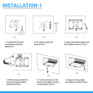 Outdoor Rotatable LED Wall Pack Light 40W 5700K 5400 Lumens, UL, DLC Listed, Bronze Finish, Waterproof Wall Light