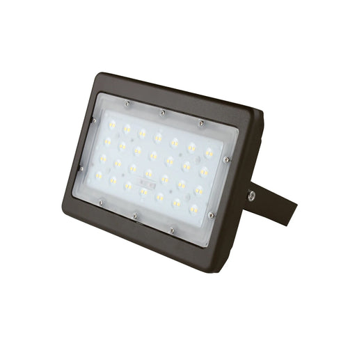 50W LED Flood Light, 6250lm Super Bright Security Light, 5700K, IP65 Waterproof, Bronze Finish, U-Bracket Mount