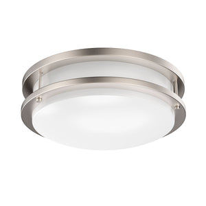 14" LED Double Ring Flush Mount, LED Ceiling Light, 1750 Lumens, Power: 25W, 3 Color switchable (3000K/4000K/5000K)