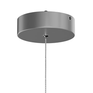 Round Plate Pendant Light, 41W, 3000K, 2225LM, Diameter 17.3" x 55"H, Dimmable, Pendant Mounting