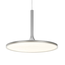 Load image into Gallery viewer, Round Plate Pendant Light, 41W, 3000K, 2225LM, Diameter 17.3&quot; x 55&quot;H, Dimmable, Pendant Mounting