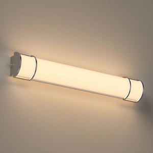 Half Cylinder Bathroom Light Fixtures, CCT Changeable, Dimmable , Brushed Nickel Finish, Bathroom Vanity Lighting