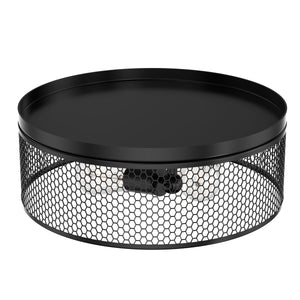 3-Lights Cage Style Flush Mount Fixture, Drum Shape, E26 Base, UL Listed, 3 Years Warranty