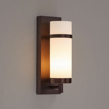 Load image into Gallery viewer, Decorative Wall Lamp with Cylinder-Shape White Glass