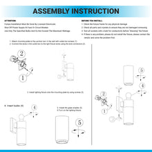 Load image into Gallery viewer, 2-Lights Wall Sconce with White Glass Shades, Brushed Brass Finish