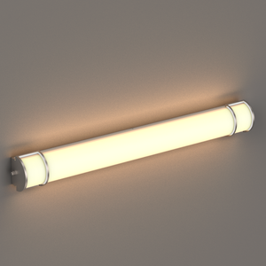 Half Cylinder Bathroom Light Fixtures, CCT Changeable, Dimmable , Brushed Nickel Finish, Bathroom Vanity Lighting