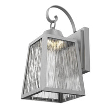 Load image into Gallery viewer, 12W LED Outdoor Wall Lantern Fixture with Water Glass Shade, 4000K (Cool White), Dimmable, ETL Listed