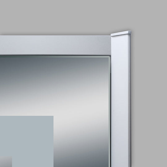 LED Lighted Bathroom Mirror Cabinet, Double Sided Mirror, On/Off Switch, Benign Style