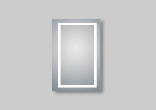 LED Lighted Bathroom Mirror Cabinet, Double Sided Mirror, On/Off Switch, Hector Style