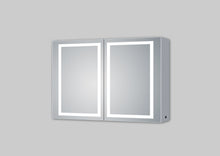 Load image into Gallery viewer, LED Lighted Bathroom Mirror Cabinet, Double Sided Mirror, On/Off Switch, Hector Style
