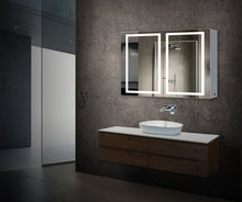 Load image into Gallery viewer, LED Lighted Bathroom Mirror Cabinet, Double Sided Mirror, On/Off Switch, Hector Style