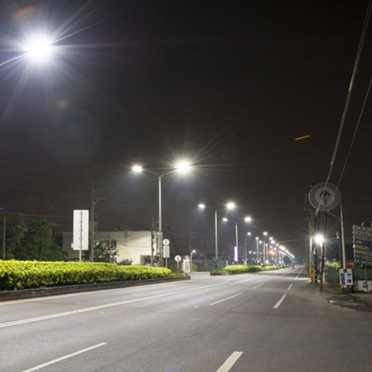 240W LED Pole Light With Photocell, 3000K, Universal Mount, Bronze, AC100-277V, Dusk to Dawn - Parking Lot Lights