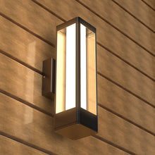 Load image into Gallery viewer, LED Outdoor Wall Sconce, Matte Black Finish, 12W, ETL Listed - Wet Location, Dimmable