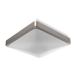 Load image into Gallery viewer, 11&quot; Square Brushed Nickel Dimmable Single Ring Flush Mount ; 1050 Lumens ; Power: 15W ; AC120V ; 4000K