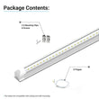 Load image into Gallery viewer, T8 4ft V Shape LED Tube 30W Integrated 6500k Clear 4000 Lumens