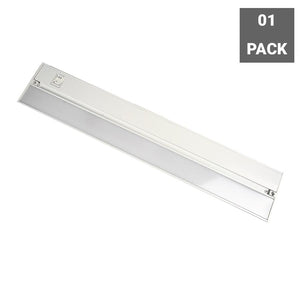 LED Under Cabinet Light Dimmable CRI90, WHITE, Direct Plug-in, Color Changeable (3000K/4000K/5000K)