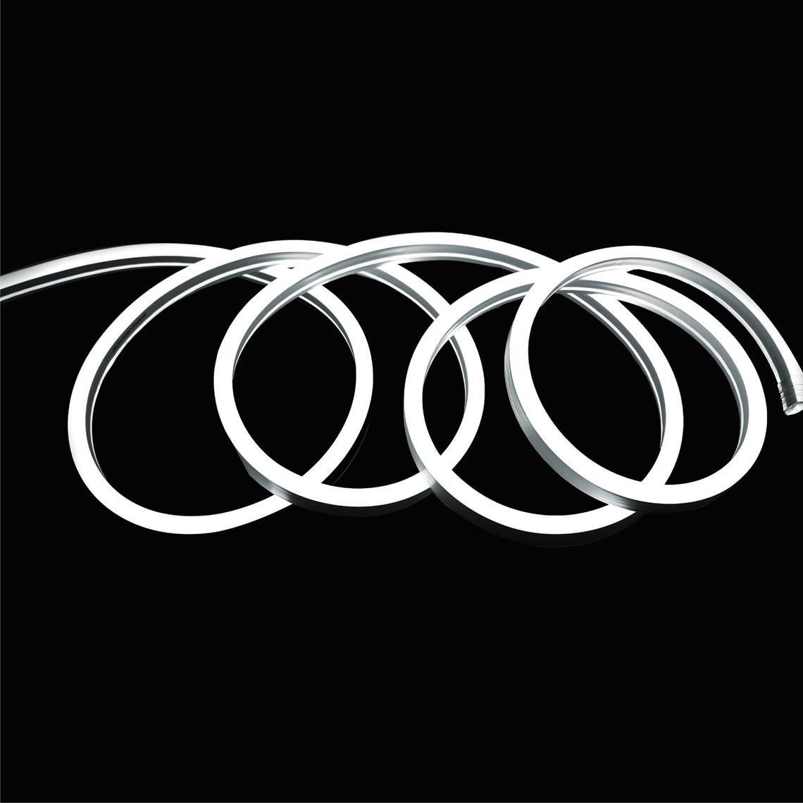 LED Neon Rope Light, AC120V, ETL, UL Listed (white), Indoor Outdoor IP65 Waterproof Ambient Decorative Light