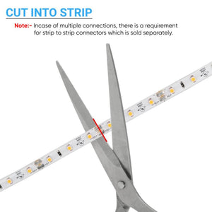 12V LED Strip Lights, 192 Lumens/ft, IP20, LED Tape Light with DC Connector