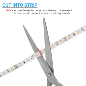 Tunable White LED Strip Light/Tape Light - High-CRI - 12V - IP20 - 378 Lumens/ft with Power Supply and Controller (KIT)