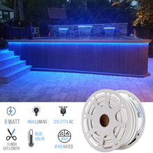 Load image into Gallery viewer, LED Neon Rope Light, 120V, UL Listed, Waterproof IP65 RATED, &gt;80 CRI, Neon Flex (Blue, Green, Red, Pink)