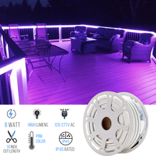 Load image into Gallery viewer, LED Neon Rope Light, 120V, UL Listed, Waterproof IP65 RATED, &gt;80 CRI, Neon Flex (Blue, Green, Red, Pink)