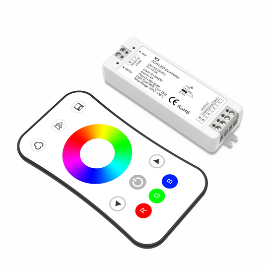 RGB LED Controller - Remote with Dynamic Color-Changing Modes