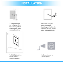 Load image into Gallery viewer, LED Bathroom Mirror with Magnifying Mirror, Defogger and CCT Remembrance, Auspice Style