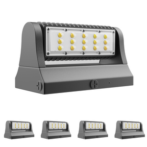 Outdoor Rotatable LED Wall Pack Light 40W 5700K 5400 Lumens, UL, DLC Listed, Bronze Finish, Waterproof Wall Light