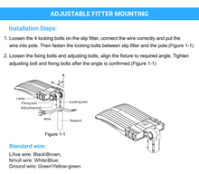 Load image into Gallery viewer, 100W LED Pole Light with Photocell; 5700K ; Universal Mount ; Bronze ; AC100-277V