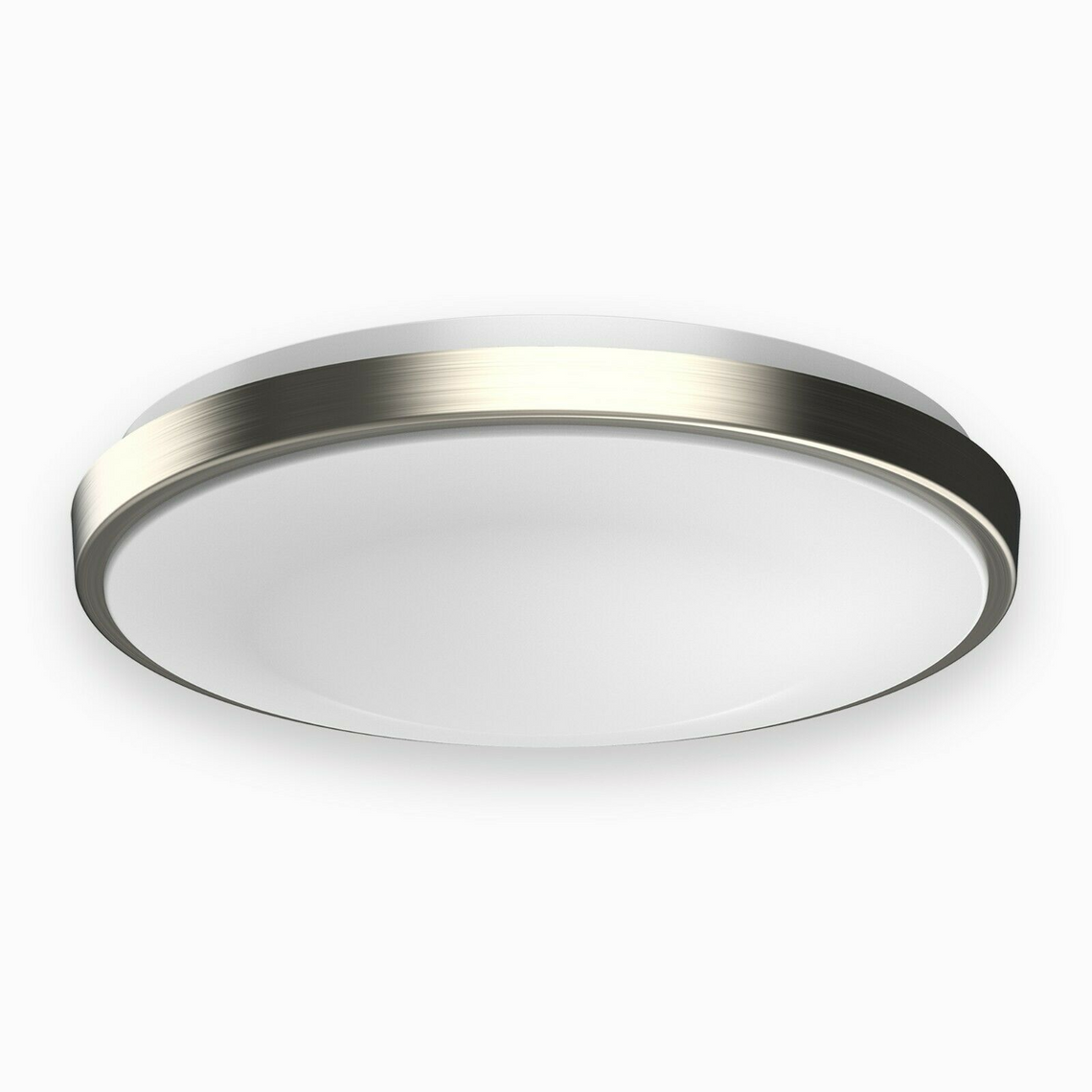 14 inch Round Brushed Nickel Dimmable Flush Mount LED Ceiling