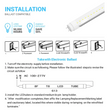 Load image into Gallery viewer, Ballast Compatible T8 2ft LED Tube 8W 5000K Clear (Check Compatibility List; Not Compatible with all ballasts)
