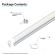 Load image into Gallery viewer, T8 2ft LED Tube Integrated 2 Row Flat ; 10W 6500K ; AC100-277V ; Clear